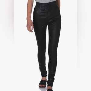 AGA Adriano Goldschmied The Mila super high rise skinny black jeans Sz-29R. Y5